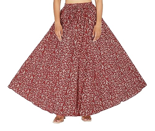 Image of Sttoffa Cotton Printed Women Wear Maxi Long Skirt 40 inch inch Full Length