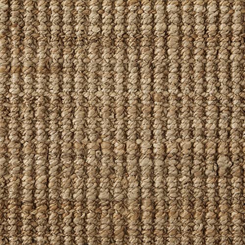 J & M Home Fashions Eco-Friendly Sturdy Rolled Natural Indoor/Outdoor Jute Rug, 22X60", 1-Piece, Natural #TOP2