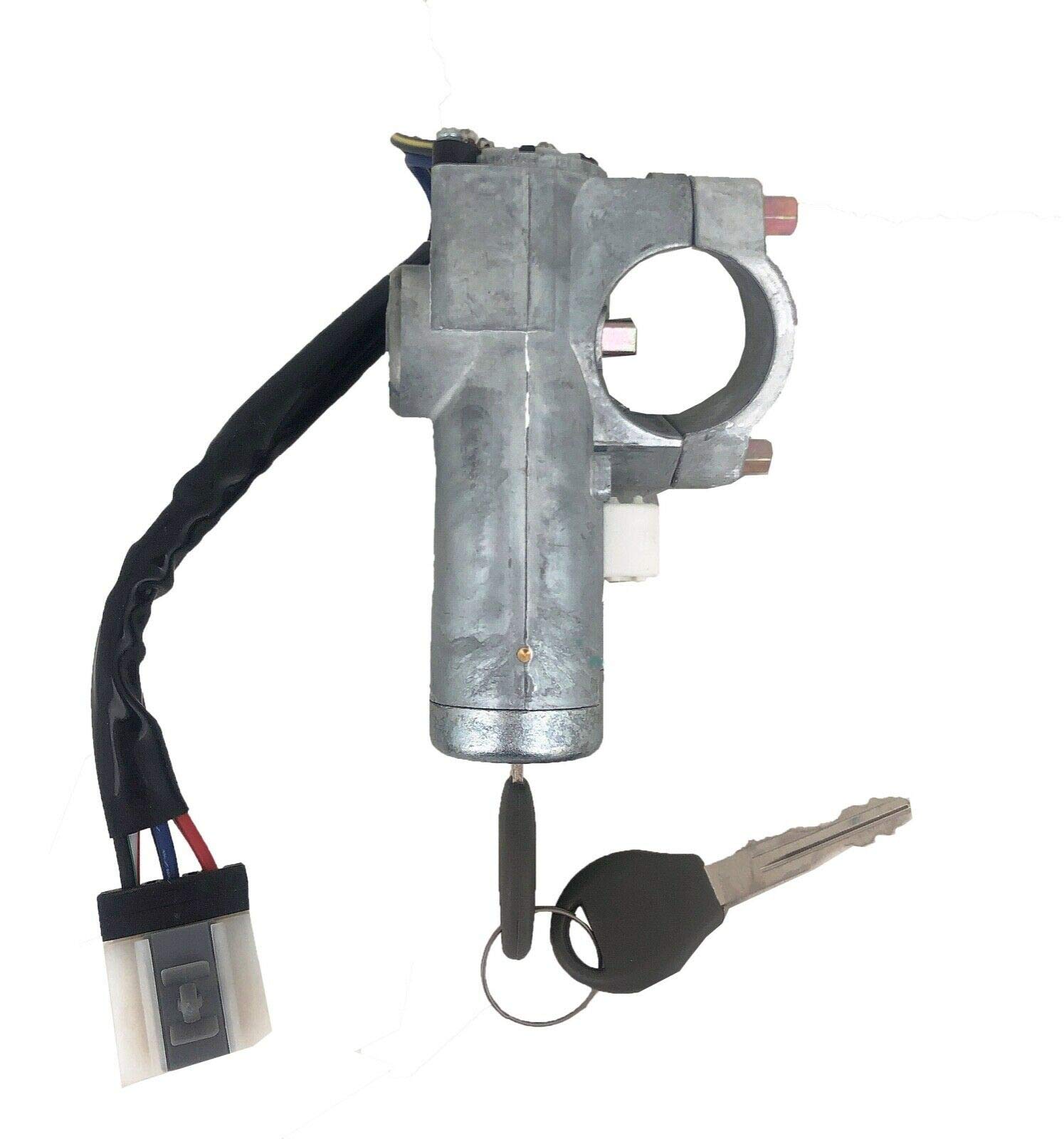 Golden Selection Ignition Steering Switch Lock + Lock Cylinder Tumbler with 2 Keys with Wire Compatible with 1998-2004 Nissan Frontier 2.4L L4 US-480 US480 48700-2S900 487002S900