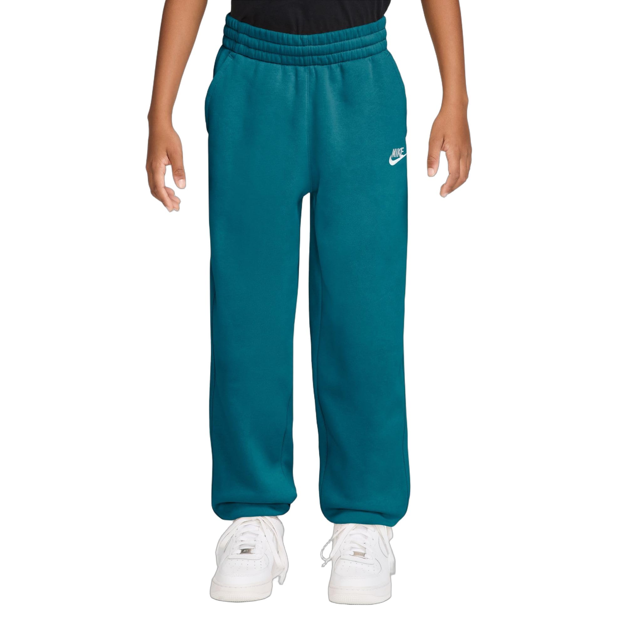 Nike Sportswear Club IQ6116 - Pantaloni Larghi in Pile per Bambini più Grandi