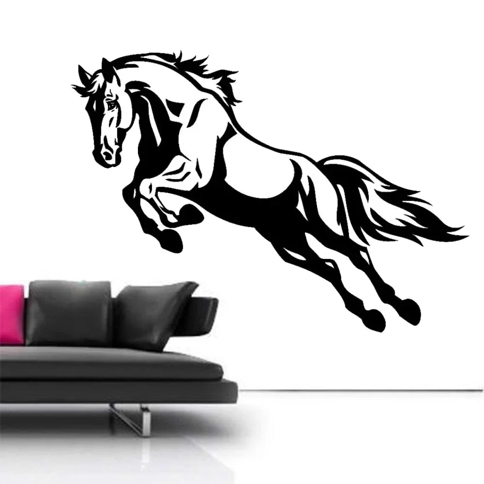 WEIMEIJIE Jumping Horse Wall Stickers Animal Stickers Studio Club Family Bedroom School Children's Room Wall Decals