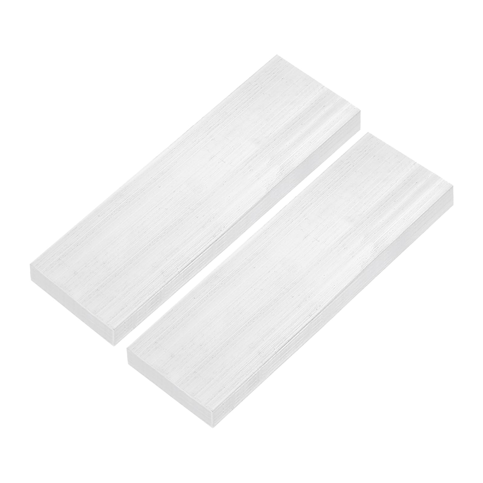 QUARKZMAN Kwadratowy aluminiowy płaski pręt, 2 szt. 1 "grubość 2" szerokość 8 "długość aluminiowego pręta kwadratowego 6061 płaska płyta, 25 x 50 x 200 mm T6511 solidny nowy magazyn fabryczny