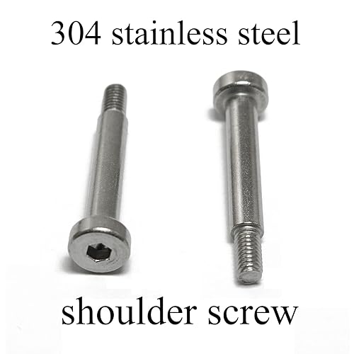 Miniatura 4 de 4pcs 304 Perno de hombro hexagonal de acero inoxidable Rosca M4 0.197 in Diámetro del hombro 0.984 in Longitud del hombro para industrias textil,