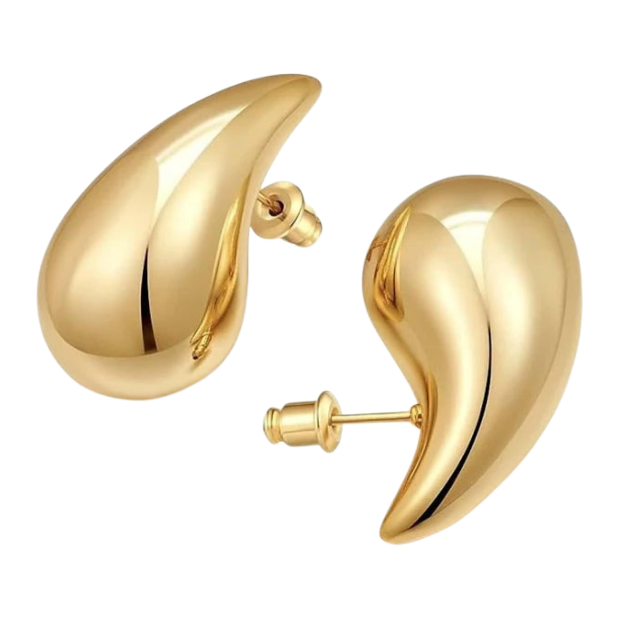 SALTY Fashion Teardrop Chunky Earrings for Women & Girls | Studs | Ear Tops | Latest | Trendy | Fancy | Stylish | Birthday Gift | Aesthetic Jewellery | Accessories for Everyday Wear (B0CTFJM5VF) Amazon Price History, Amazon Price Tracker