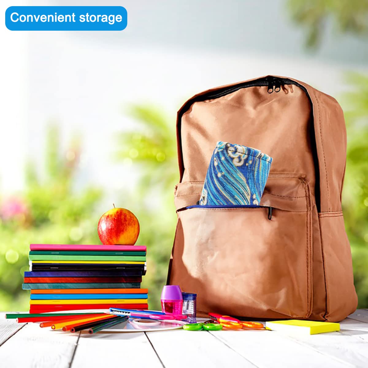 AFUNTA 36/72 Slot Ästhetisches Federmäppchen, 2-teiliger Farbstift-Organizer, aufrollbarer, waschbarer Canvas-Bleistiftbeutel, Künstler-Pinsel, aufrollbare Tasche für Schule, Reisen, Büro