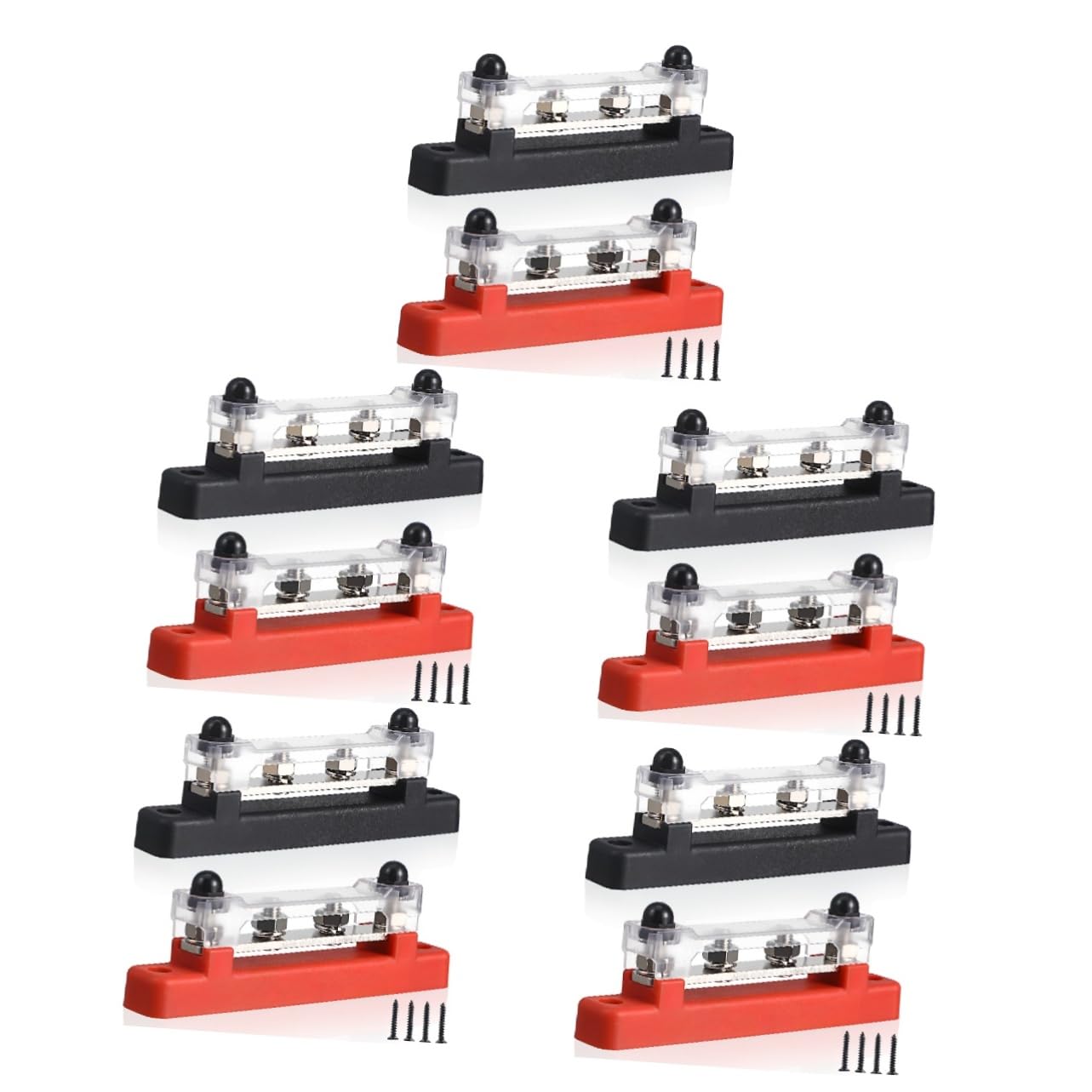 10sätze Bus Bar Batterie Verteilerblock Für Boote Und Wohnmobile Rot Schwarz Effiziente Stromverteilung Und Vielseitig Einsetzbar