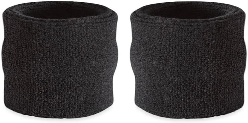 Kids Wrist Sweatbands - Athletic Cotton Terry Cloth Sports Wristbands for Kids (Pair)