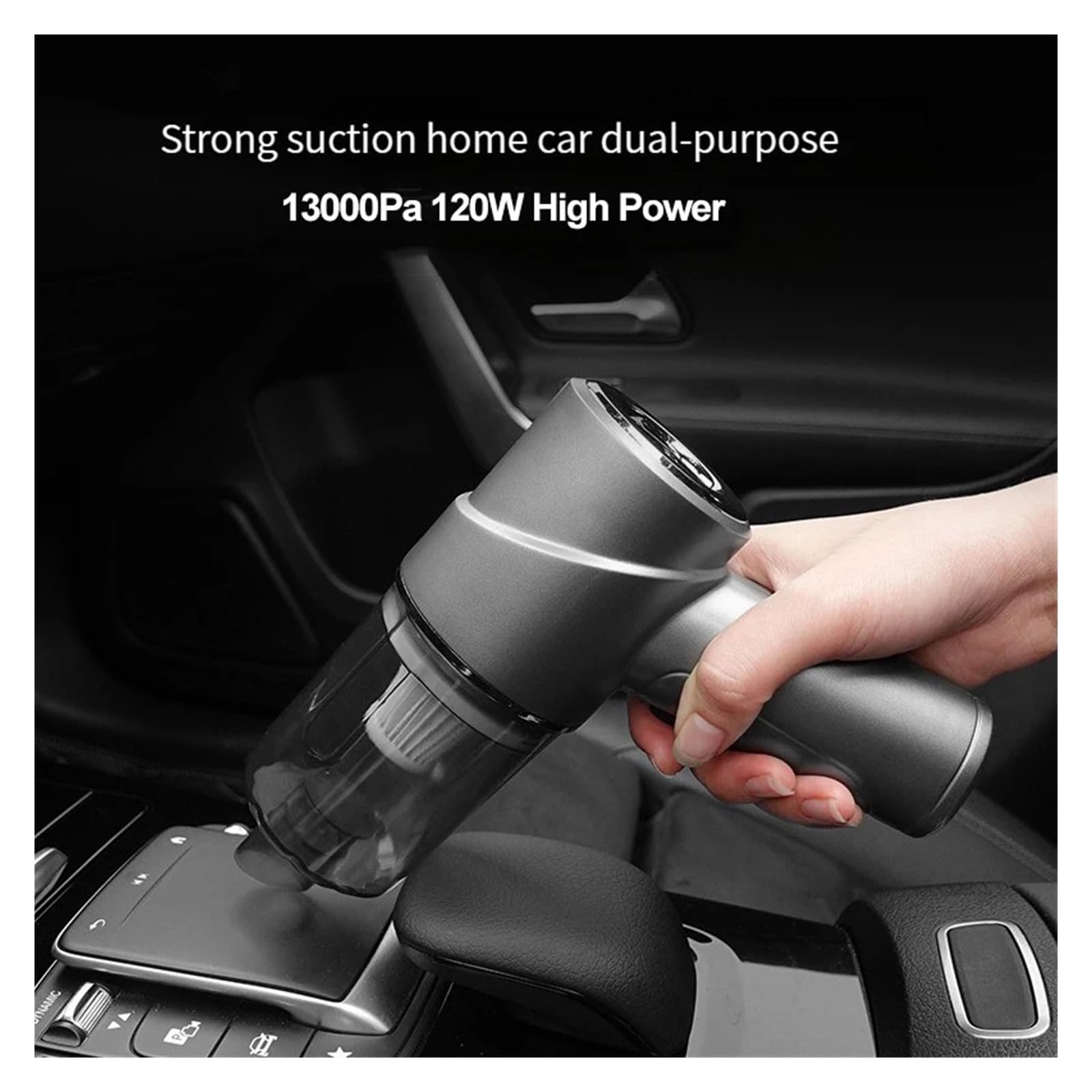 13000 Pa aspirapolvere senza spazzole per auto senza fili portatile per auto senza fili Mini Portatile per Car Home Desktop Pulizia della tastiera(oro rosa)