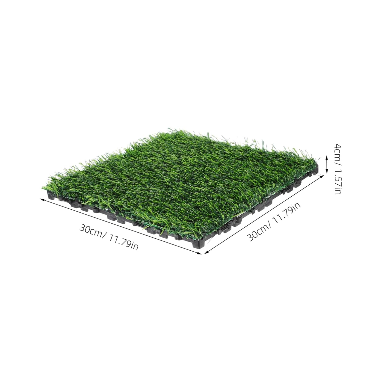 4pcs Artificial Grass Mat Green Turf Rug for Use Dog Potty Training Projects and Home Decor Realistic Fake Grass Squares