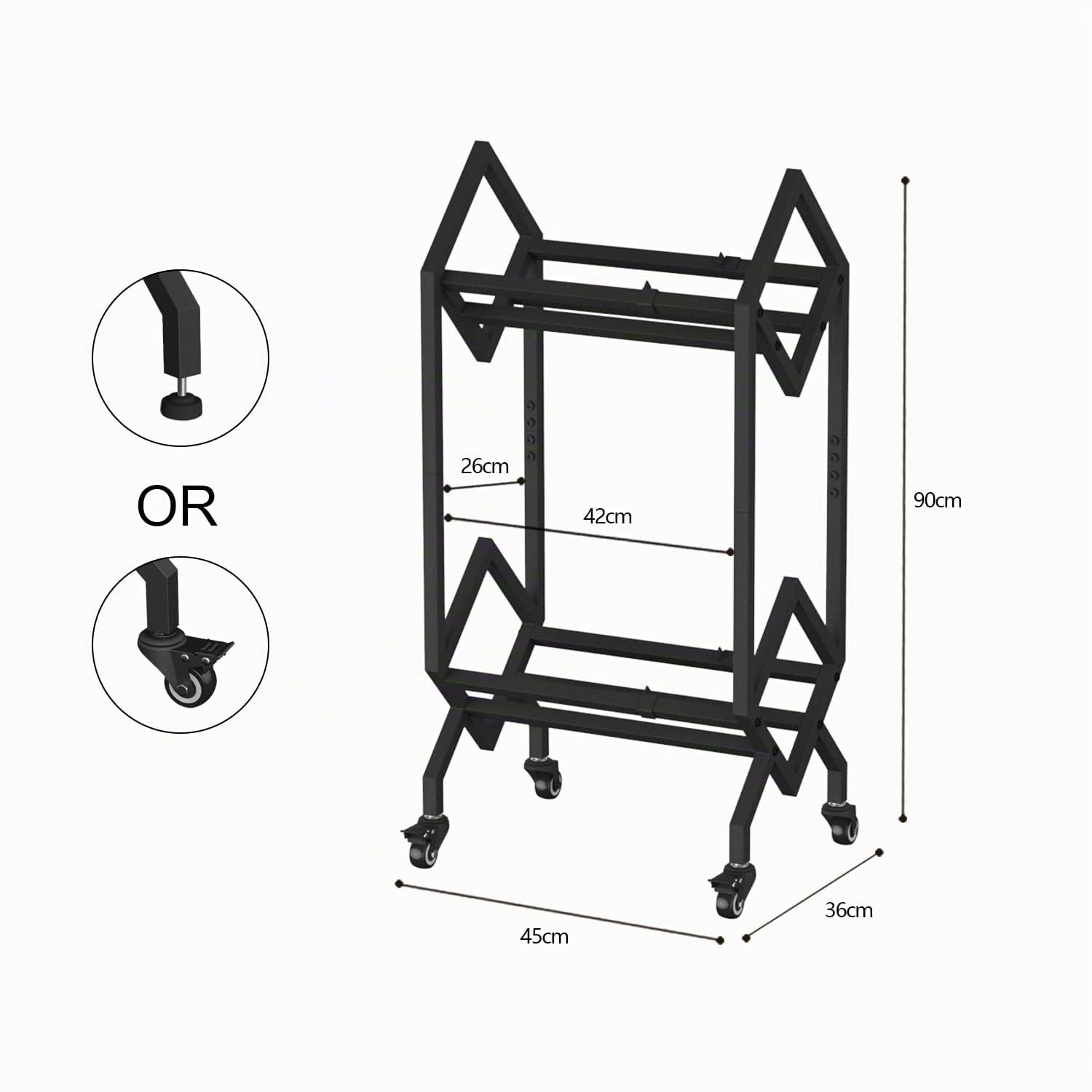 VEDECASA Supporto per dischi in vinile DJ con carrelli, facile da spostare, scaffale porta album mobile, supporto per riviste, organizer per file per ufficio - scaffale