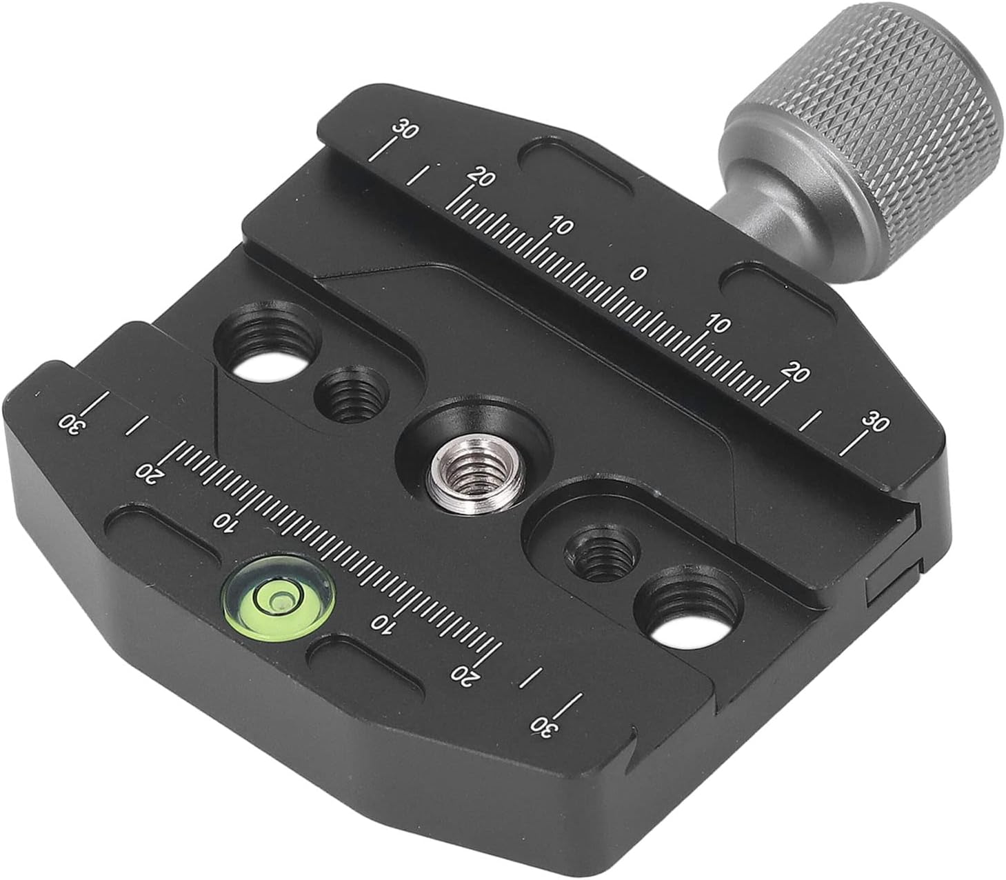 Camera Tripod Head Plate Adapter with Screw Hole, Bubble