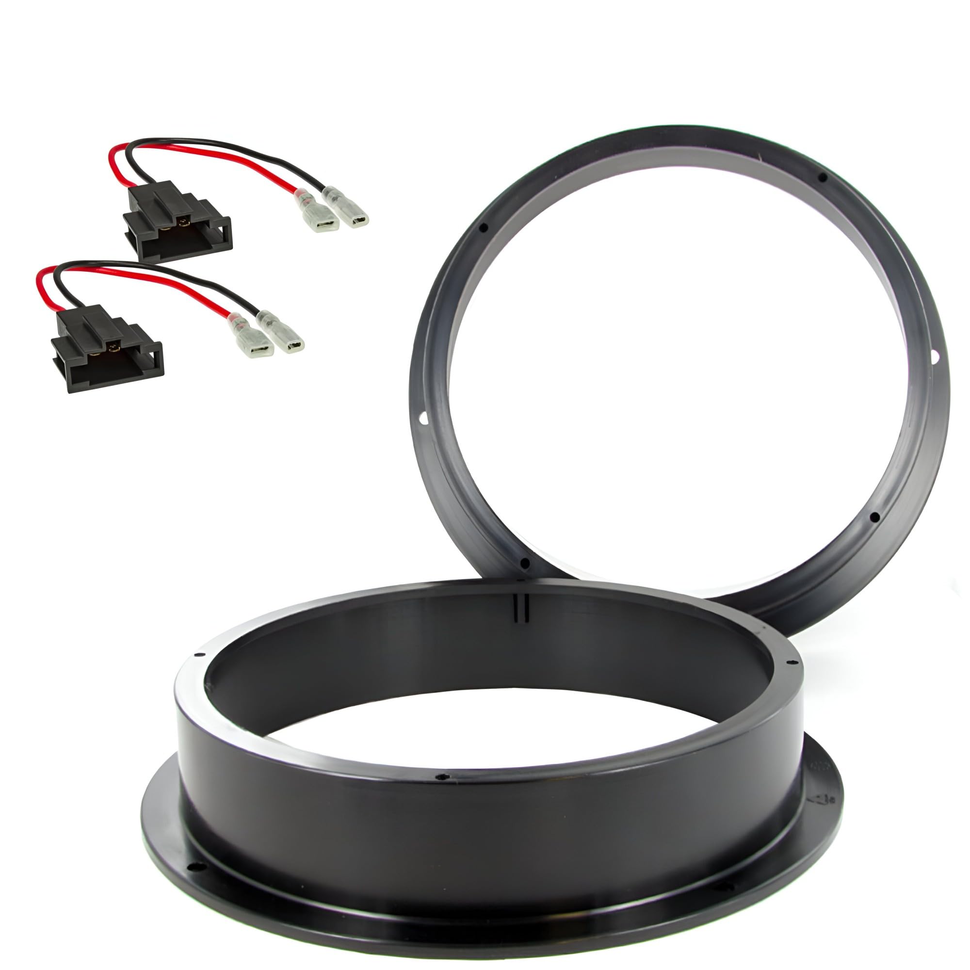 sound-way 8" Speaker Spacers & Installation Brackets Compatible with Audi A4 A5 Lamborghini Aventador - Adapter Rings for Easy Car Audio Upgrade