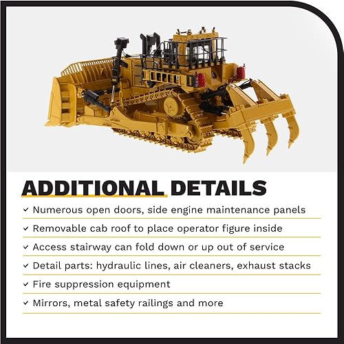 Miniatura 5 de Diecast Masters 1/50 Caterpillar D11 Fusion Bull Dozer con Shank Ripper, Serie High Line 85604
