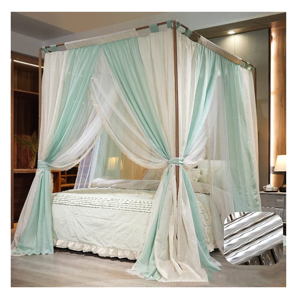 Mosquitera de suelo a techo estilo palacio para camas de 150x200 con estructura de acero