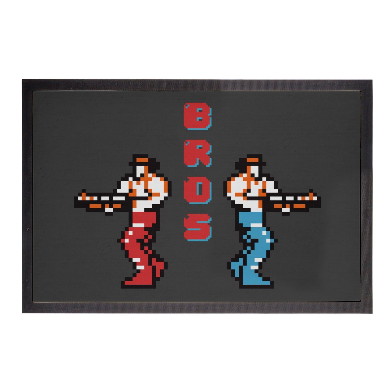 Paillasson retro gaming 1980, cadeau déco pixel art