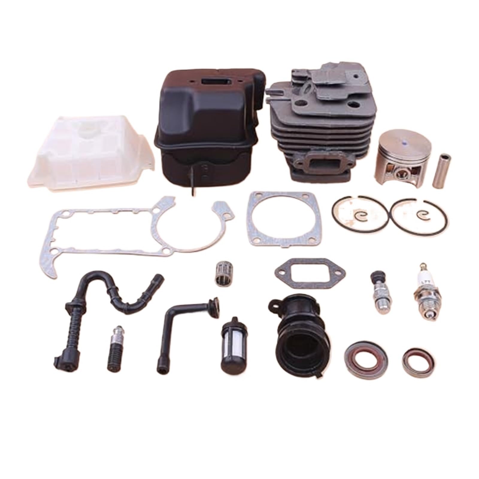 49mm zestaw tłumika wydechowego tłoka cylindra, dla STIHL, MS361 MS 361 przewód filtra oleju paliwa powietrza uszczelka wlotu powietrza 1135 020 1202 zestaw do regeneracji silnika