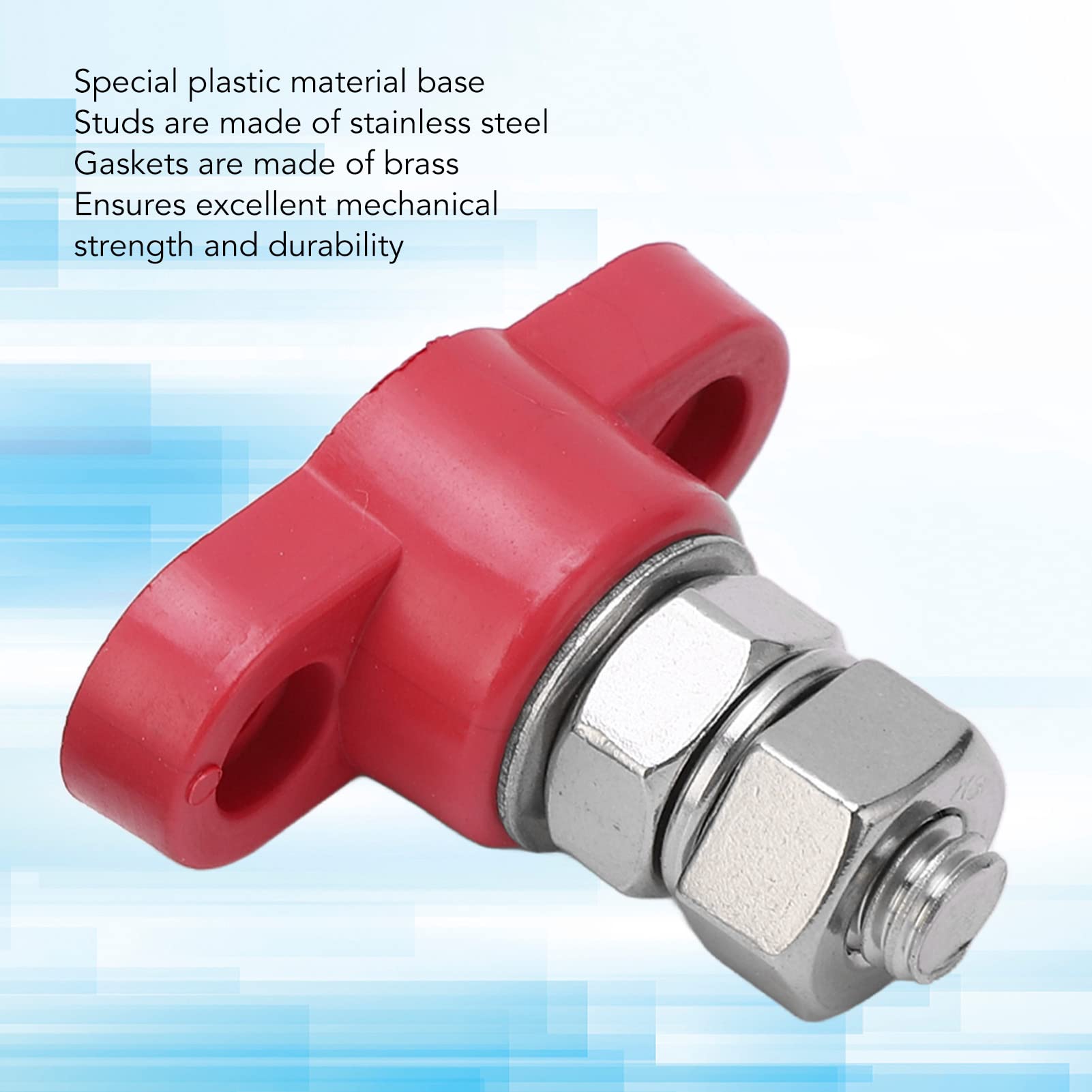 M8 Doppel-Anschlussbolzen - Batterieklemmenblock Für Auto, Wohnmobil & Boot - Stromverteiler Mit Isolierung