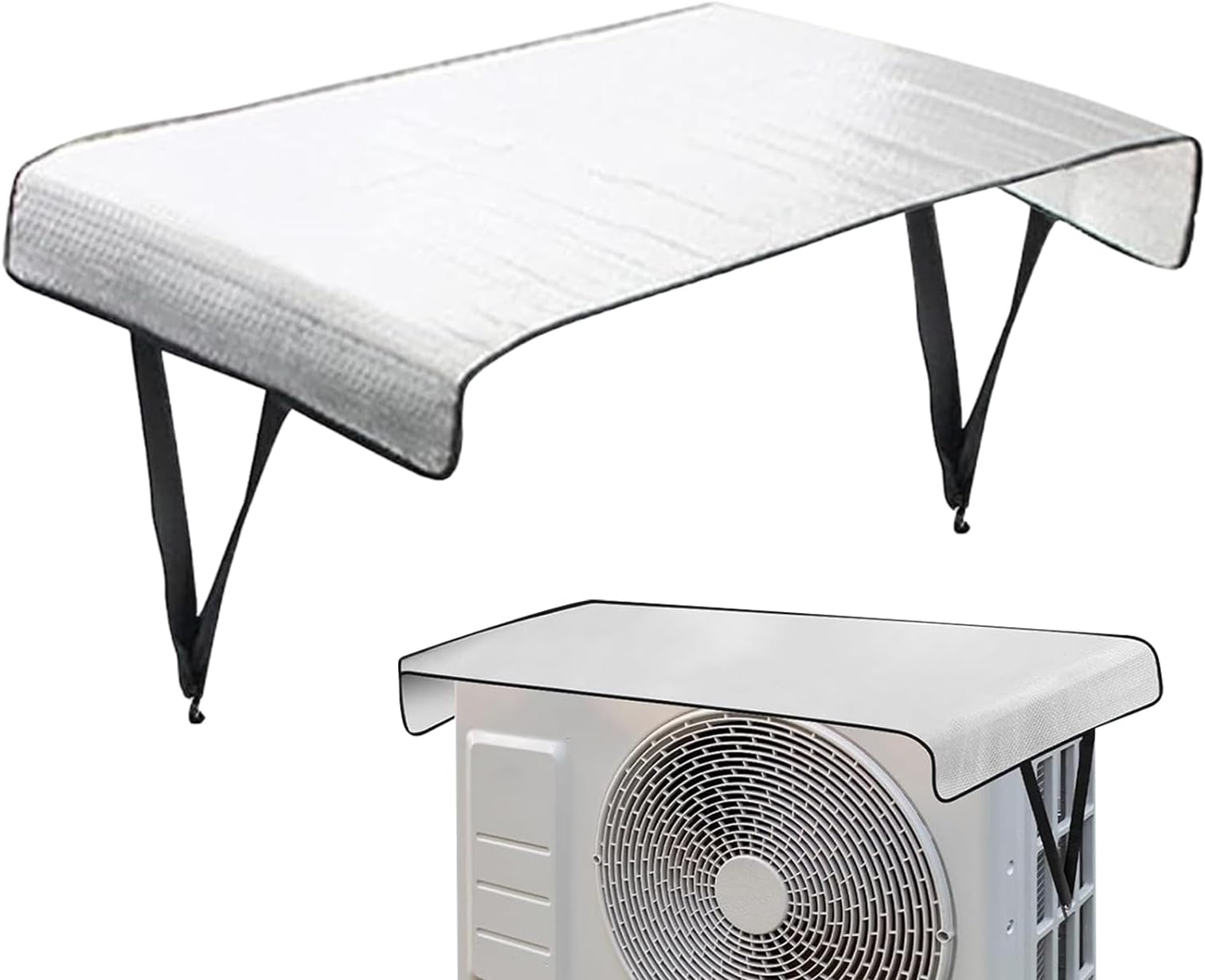 Aluminum Foil AC Protector – Waterproof AC Cover | Air Conditioner Sun Shade | Sunlight Heat Reflector | Durable Protection Cover for Outdoor Units, Heat Reduction, Energy Efficiency
