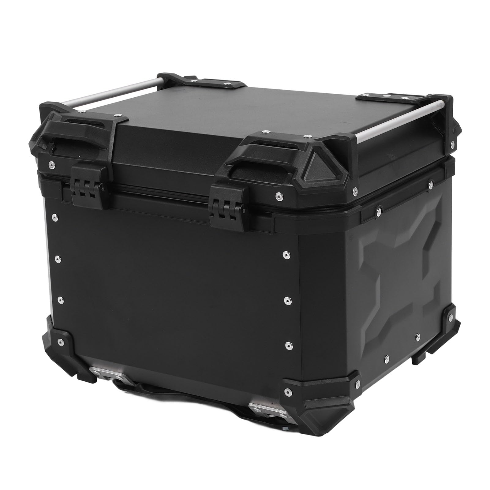 Aramox Kufer Górny Skrzynia Ogonowa ze Stopu Aluminium 45L Blokowany, Odbijający wodę Schowek Tylny dla Osób Jeżdżących na Hulajnogach w Podróży do Pracy