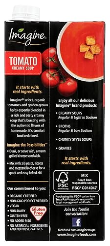 Miniatura 4 de Imagine Foods Natural Creations - Sopa cremosa de tomate, 32 onzas (paquete de 12)