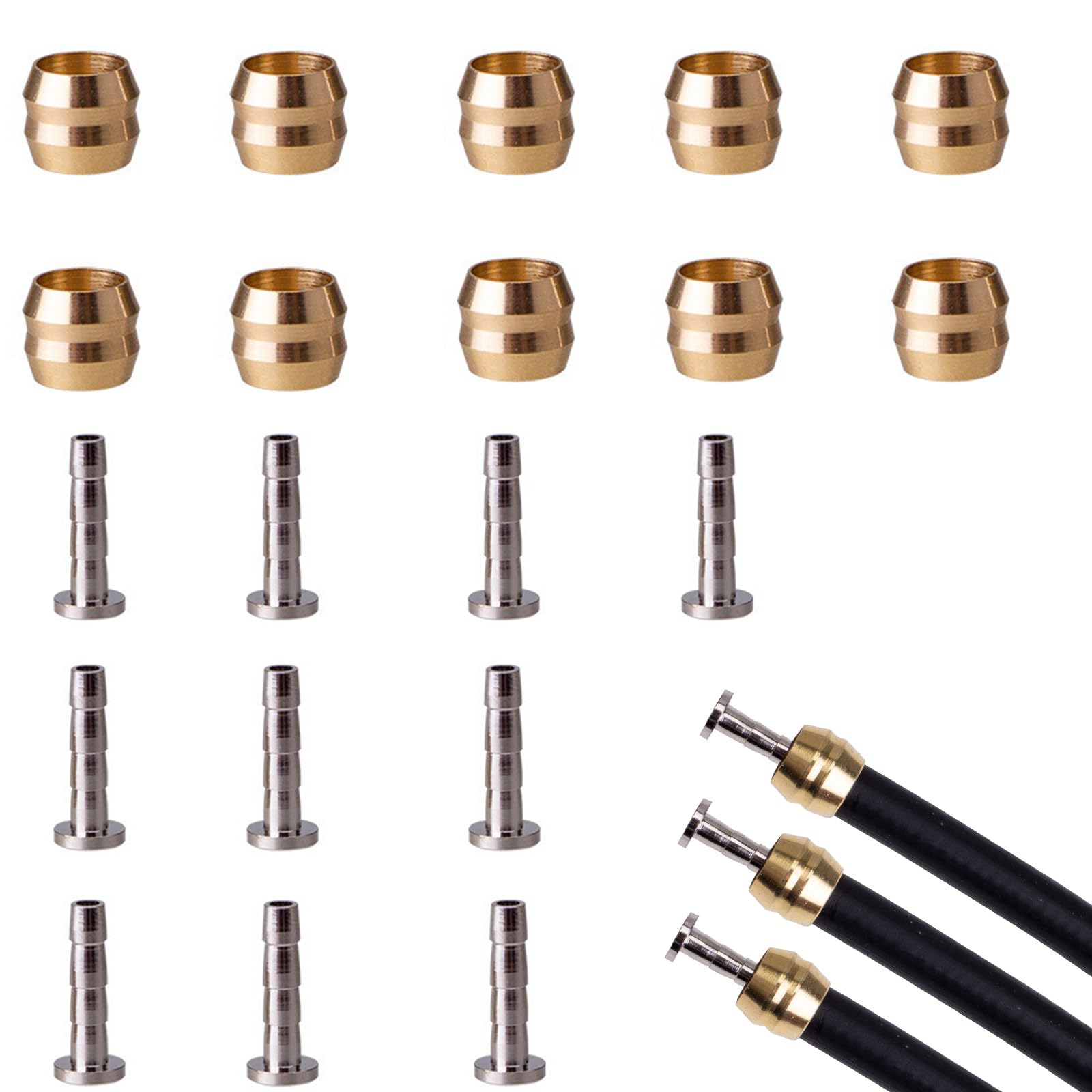 10 Sets BH59 Scheibenbremse Olive & Pin - Shimano Kompatibles Bremszubehör Für Fahrräder