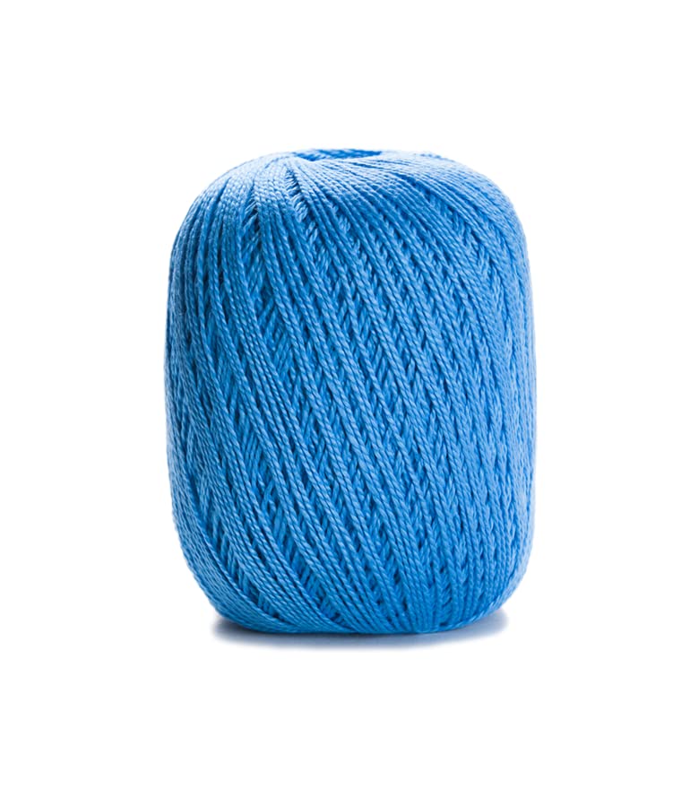 Circulo Anne Yarn 100% Mercerized Cotton 147g - 2500, r.blue, fingering - Image 2