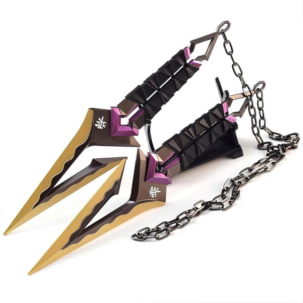 Jhrfu Purple Valorant Blackwave Blade Model,Full Metal Gaming Collectibles,