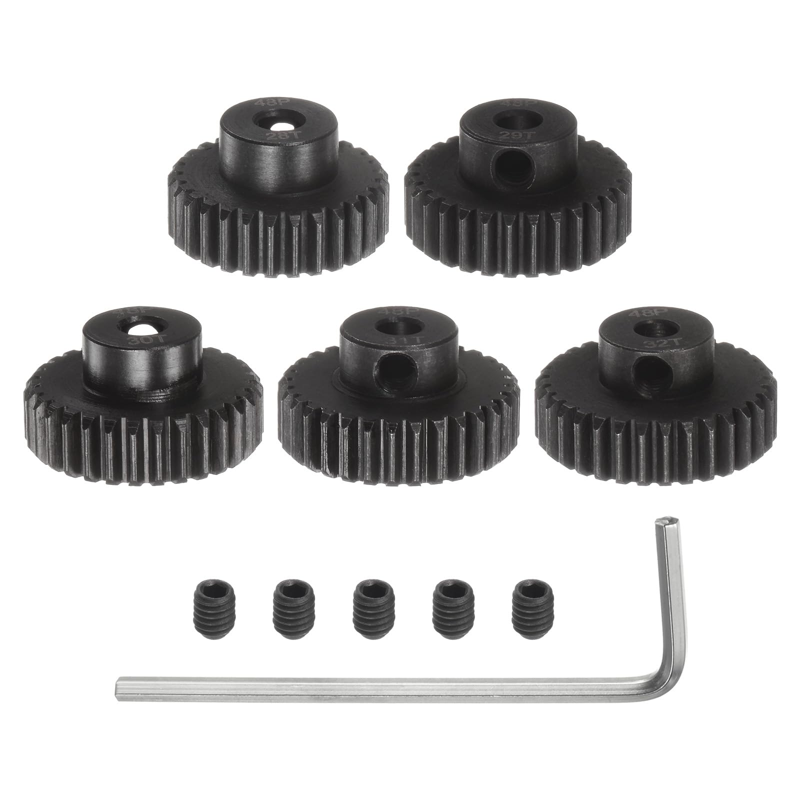 uxcell 48P Pinion Gear Set 3.175mm (1/8