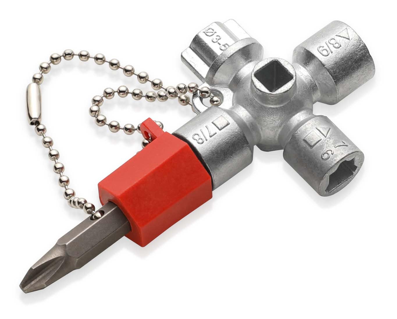 KNIPEX Control Cabinet Key for All Standard cabinets and Shut-Off Systems 44 mm 00 11 02