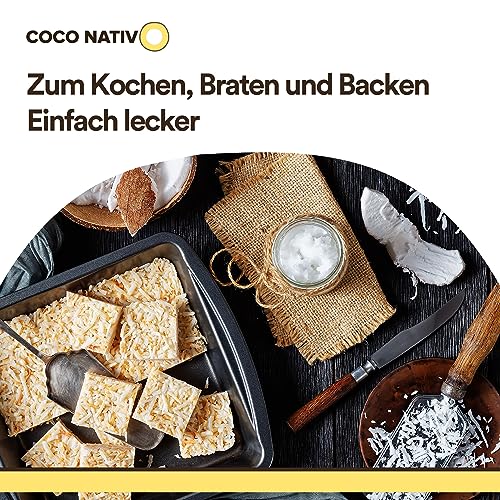 Bio Kokosöl Geschmacksneutral CocoNativo 1000ml (1L) - Kokosöl desodoriert