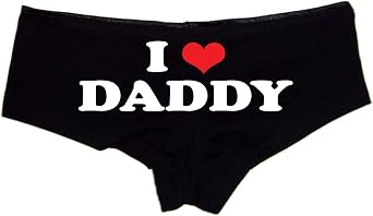 I Love Daddy Booty Shorts Boyshort Cotton Bikini Bottom Sexy Panties