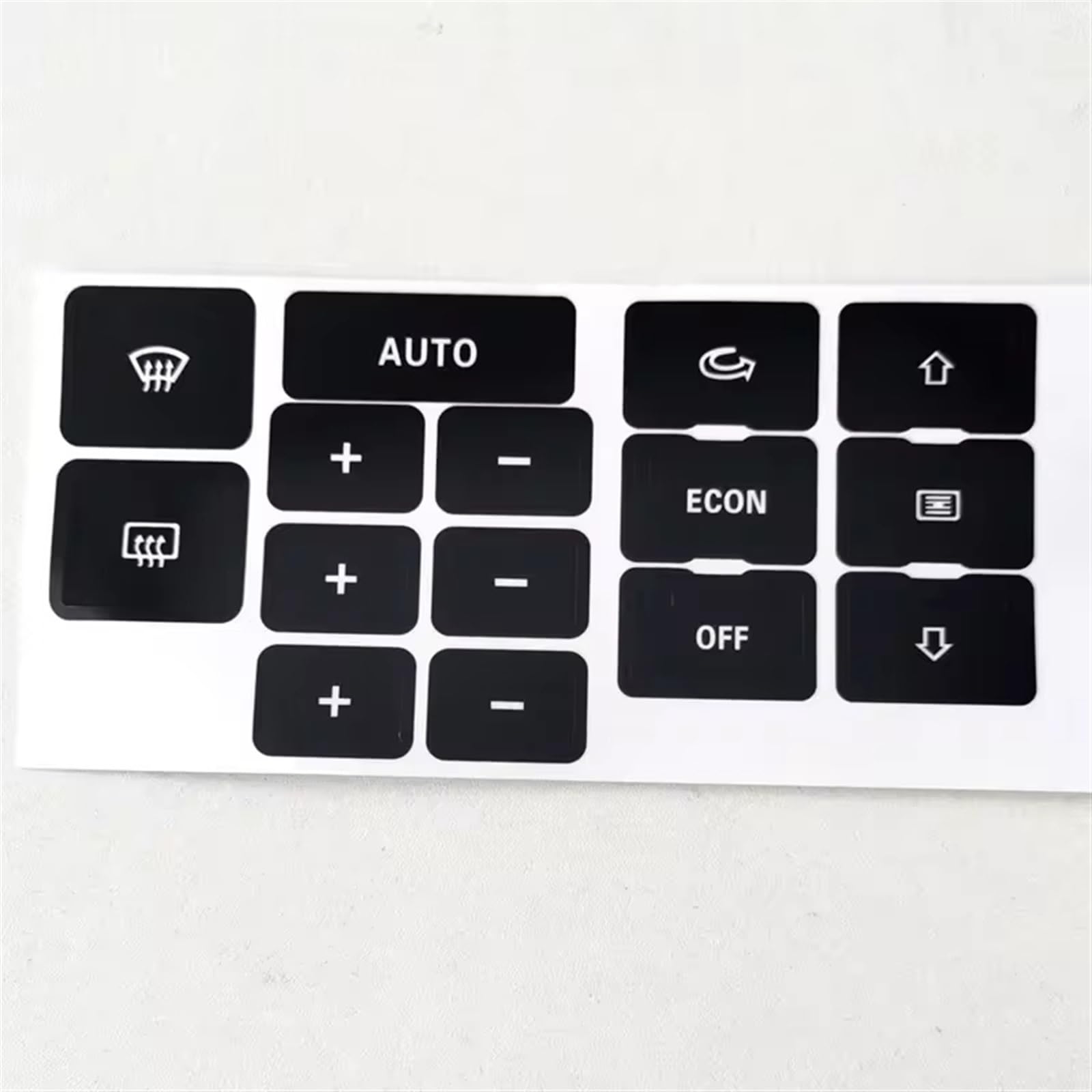 Button Repair Sticker Compatible with for A6 C5 A/C Climate Air Condition Heater Control Button Repair Sticker Cover Trim Decals Matte Black