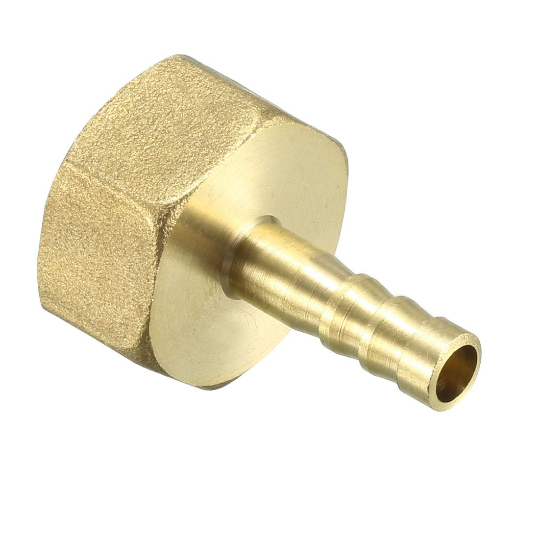 sourcing map Manguera de Latón Adaptador de Conector para Conexión de Manguera de 6 Mm de Púas x 1/2 Pt Tubo Hembra sourcing map Manguera de Latón Adaptador de Conector para Conexión de Manguera de 6 Mm de Púas x 1/2 Pt Tubo Hembra