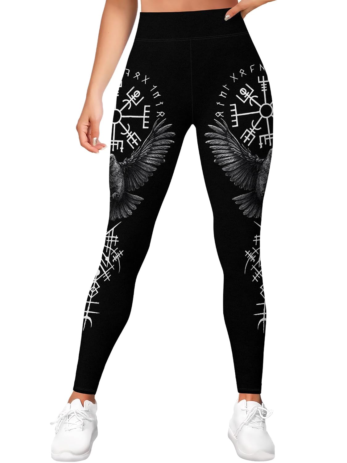 PAGYMO Printed Leggings for Women Patterned Seamless Graphic High Waisted Workout Athletic Gym Running Yoga Pants - Image 2