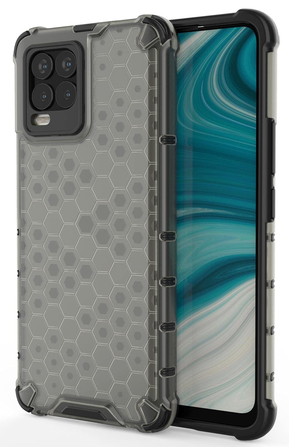 Gorilion | for Realme Narzo 30 5G Bumper Shockproof Back Cover Case | Beautiful Stylish Design - Black (B09HHKK2T2) Amazon Price History, Amazon Price Tracker