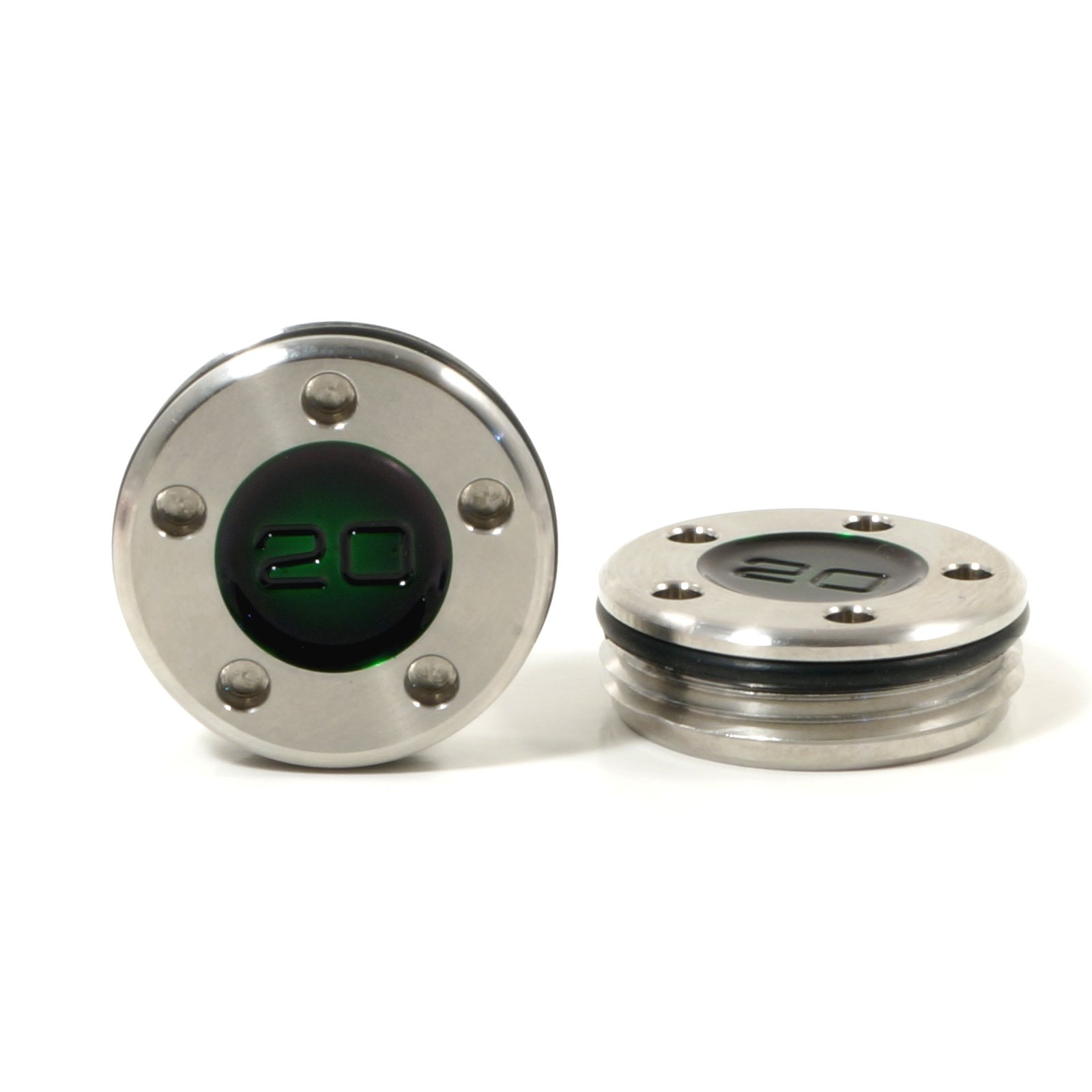 19th Hole Custom Shop 2 of 20g Weights for Scotty Cameron Golf Putters, Dot, Dark Green