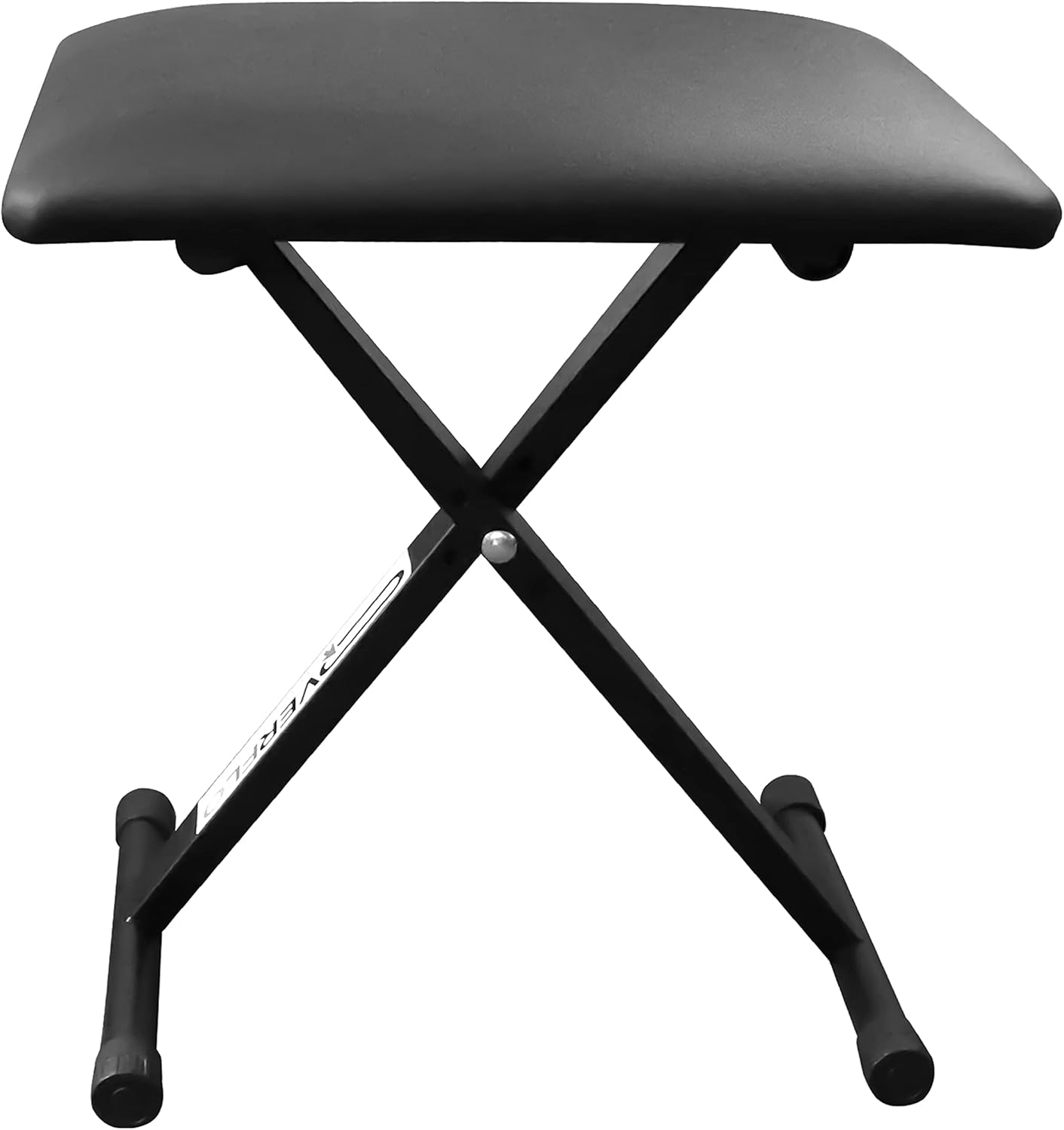 Adjustable Black Piano Bench with Padded Leather Cushion Wooden Benches