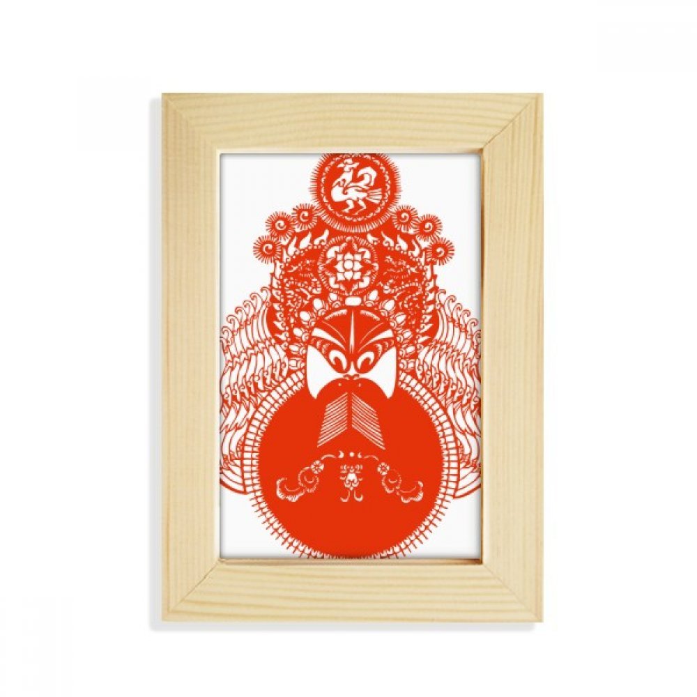 Paper moon-cut de bureau cadre photo art opéra de Pékin multicolore