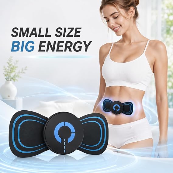 ReliveX Multifunctional Massager Electric Pulse Massager for Everyday Muscle Comfort with 6 Massage Programmes for Neck Back Legs Shoulders and Desk Breaks (2 pcs)