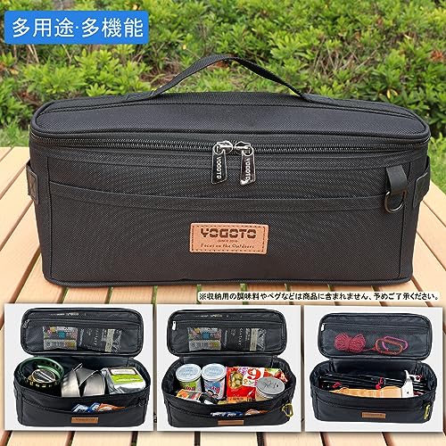 【YOGOTO】 クッキングツール ボックス 調理器具 入れ 調味料ケース アウトドア 収納バッグ バーベキュー キャンプ コンテナ キッチンツールボックス 8枚目
