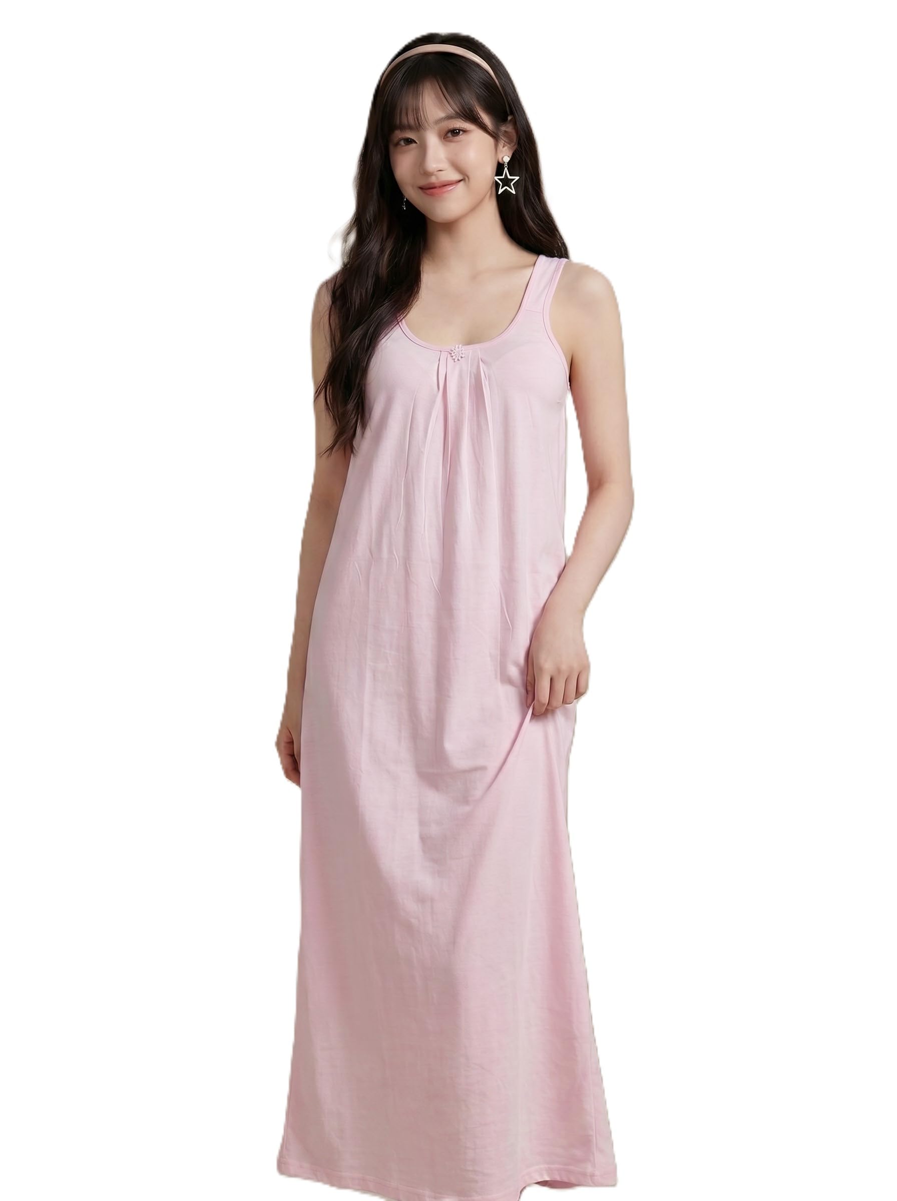 deeva collections Women's Cotton Full Length Slip | Maxi Inner for Kurtis & Dresses | Baby Pink, XL-picture-43