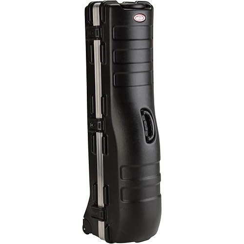 SKB Staff ATA Hard Shell Plastic Golf Travel Case for Cart Bags with Wheels - Heavy-Duty Rolling Club and Driver Carrier for Airline Transport, Impact-Resistant with TSA Locking Latches