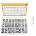 304 Stainless Steel Screws Nuts and Washers 1200PCS, Sutemribor M2 M3 M4 Hex Socket Head Cap Bolts Screws Nuts Washers Assortment Kit with Hex Wrenches