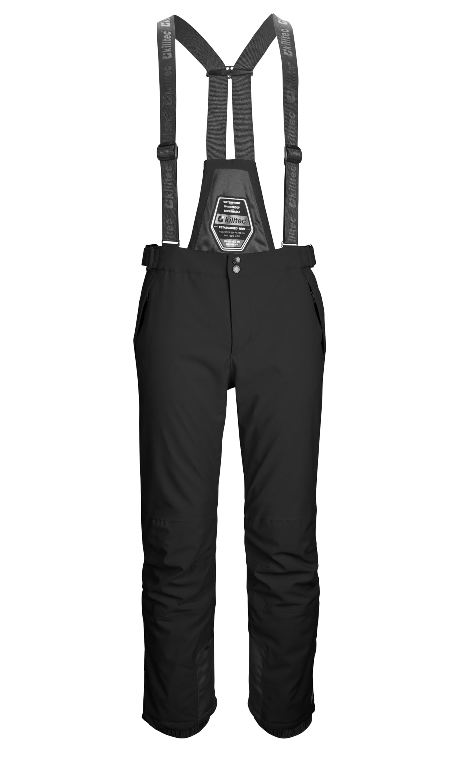 Killtec Herren Skihose/Ski-Trägerhose mit abzippbarem Latz und Kantenschutz Larok