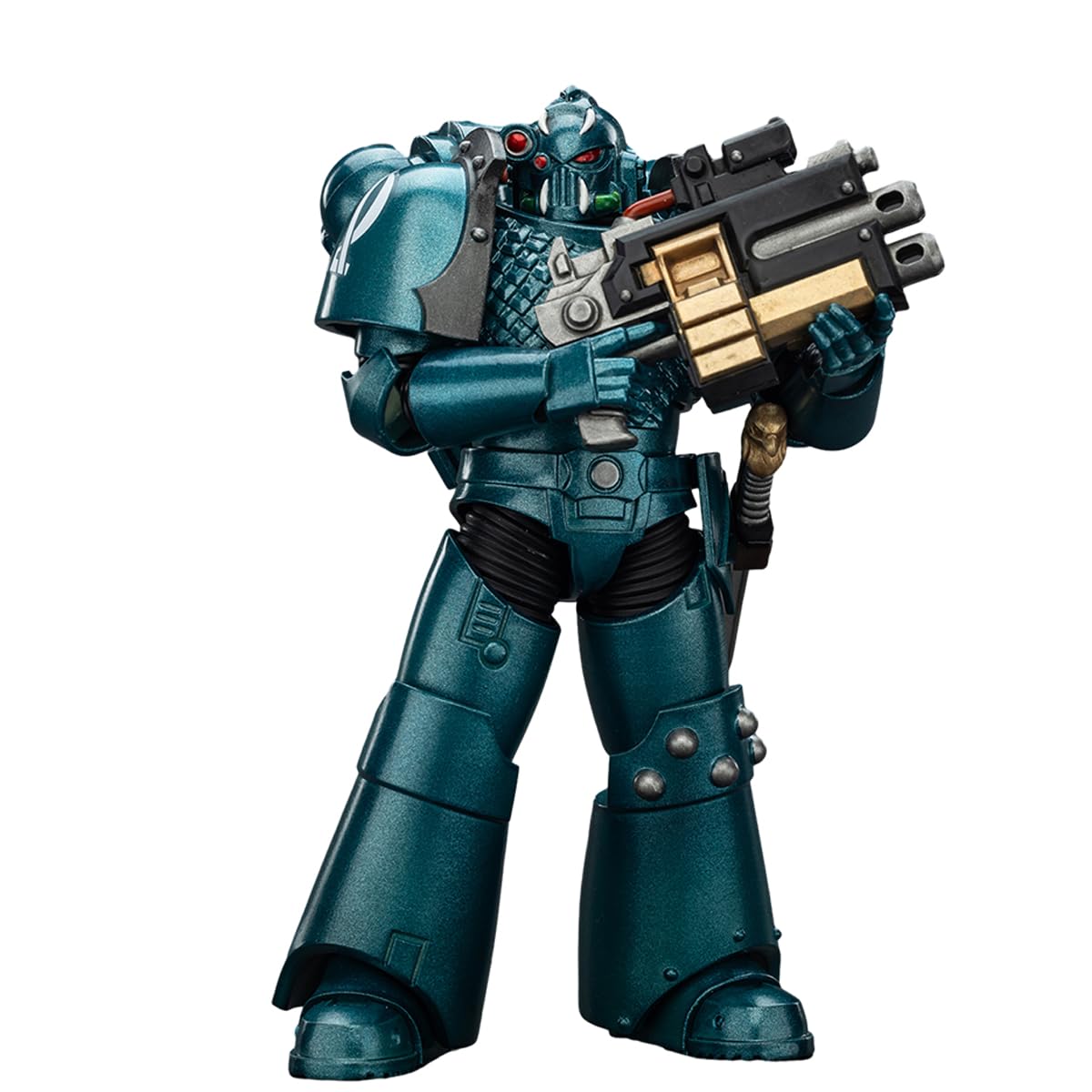 JOYTOY Warhammer 40K 1/18 Action Figure Alpha Legion Headhunter With Banestrike Combi-Bolter And Power Dagger Warhammer The Horus Heresy Collection Model