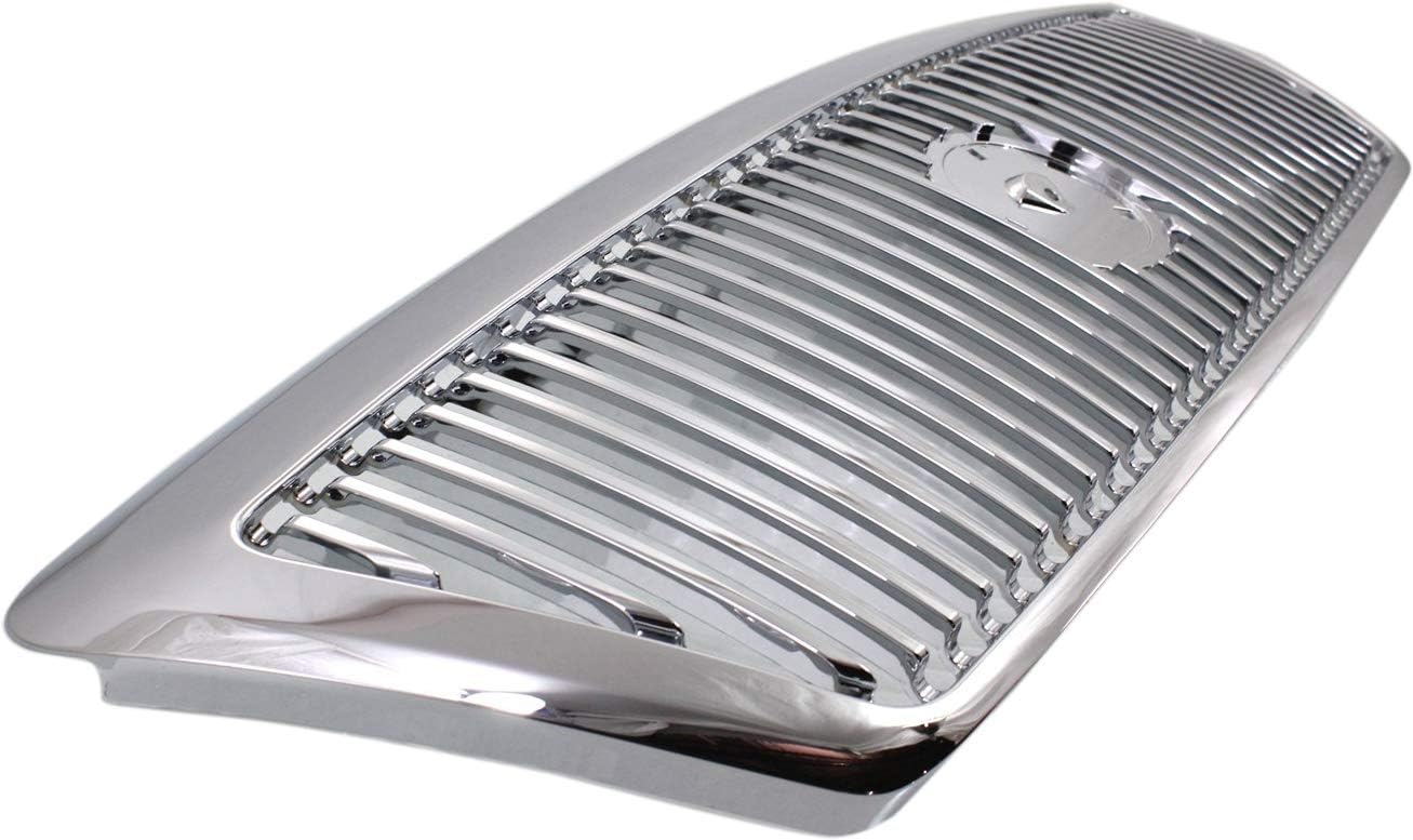 Evan-Fischer EVA17772028641 Grille for Mercury Grand Marquis 03-05 Chrome Monotone Replaces Partslink# FO1200406