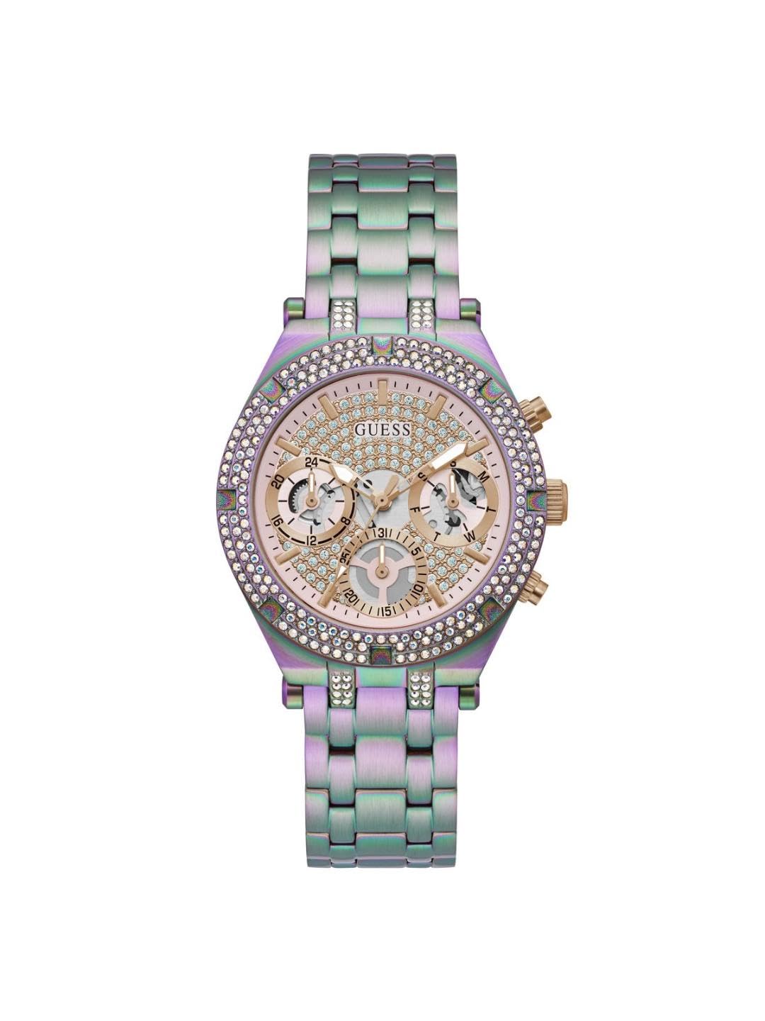 GUESS Stainless Steel Pink Dial Women Analog Watch - Gw0440L3 (B0C17Q33Q4) Amazon Price History, Amazon Price Tracker