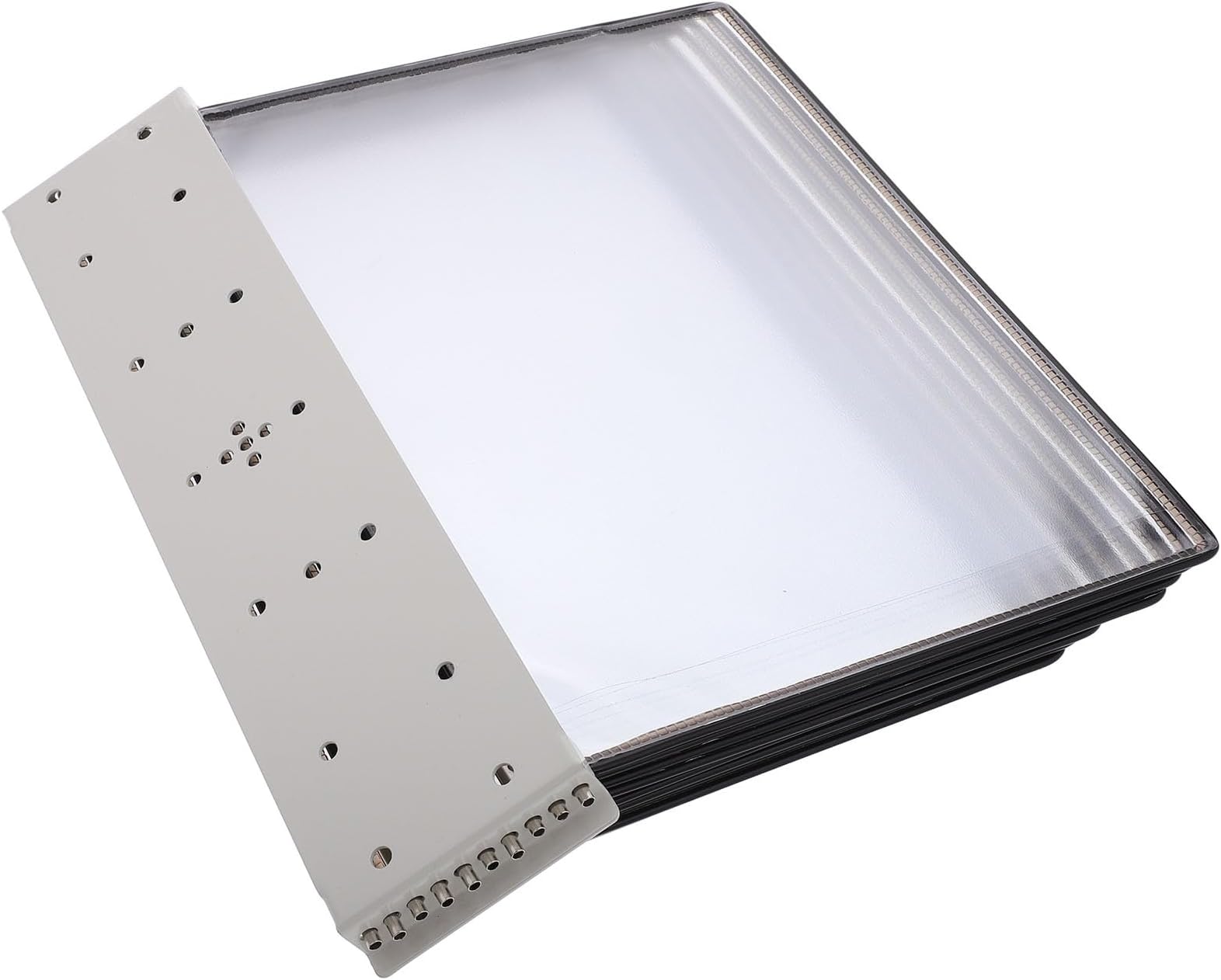 10-Page A4 Document Folder Display Organizer Wall-Mounted Plastic Holder for Office Reference and Filing Efficiency