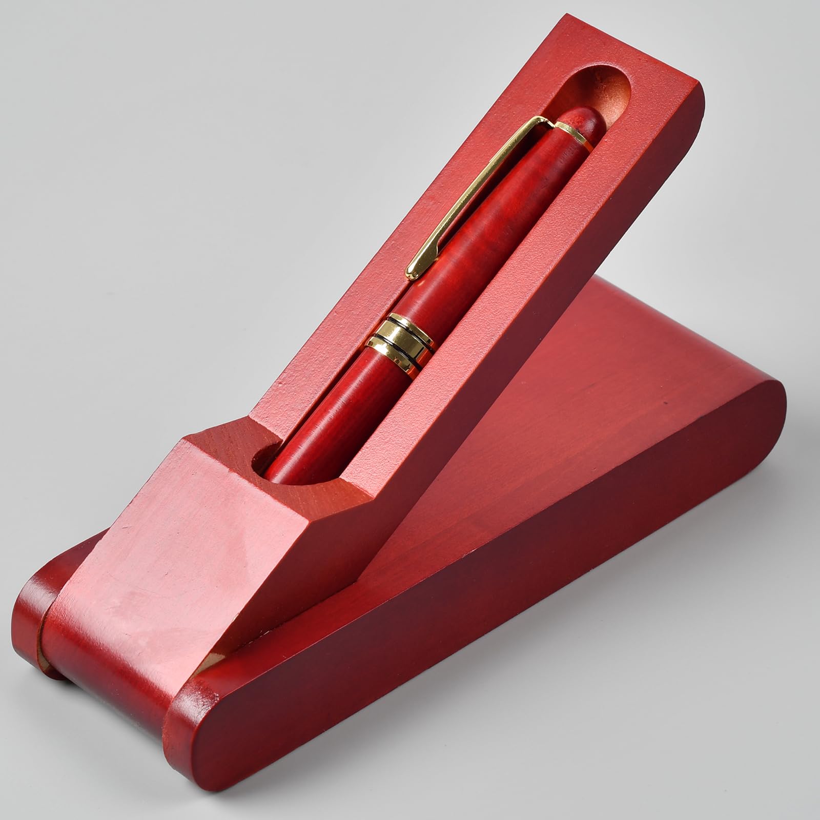 MPEIPILA Kugelschreiber Aus Holz Mit Holzetui – Inkl. 6 Ersatzminen, Eleganter Geschenkstift Für Damen & Herren