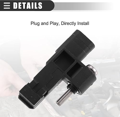 Miniatura 7 de Motoforti Sensor de posición del árbol de levas, para Mini Cooper 2007-2015, ABS, 13627561753, negro